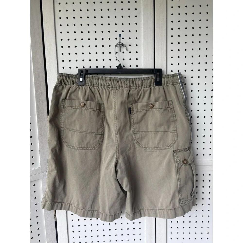 VTG Y2K Ocean Pacific OP Shorts Men's L 36 Green Chino Cargo Utility Side Stripe